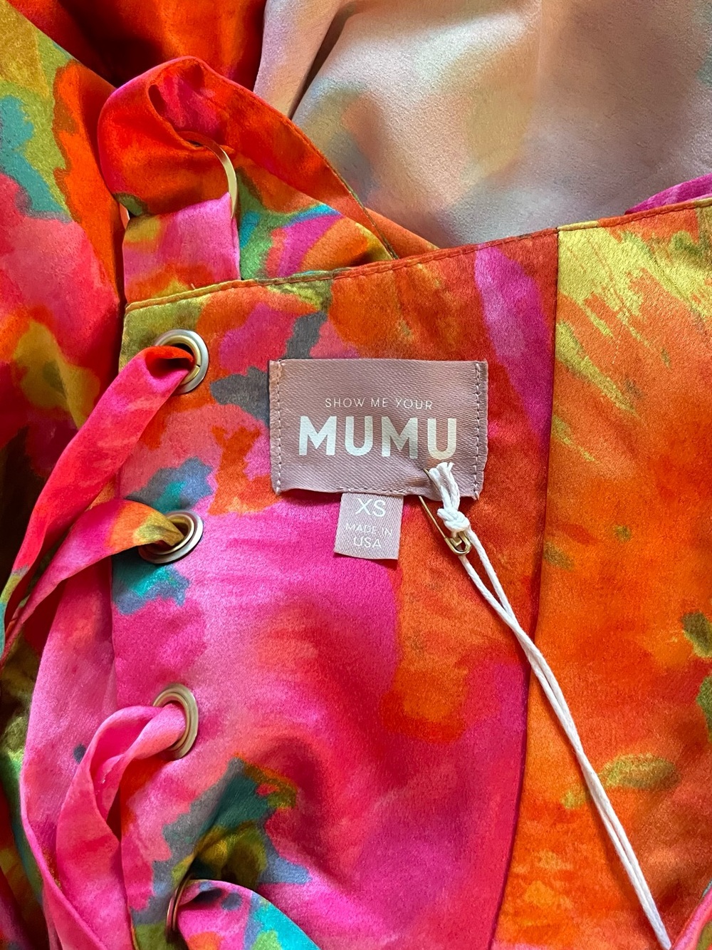 Show Me Your MuMu Lady Corset Maxi Dress — Hot Pink & Orange Floral - Picture 12 of 12